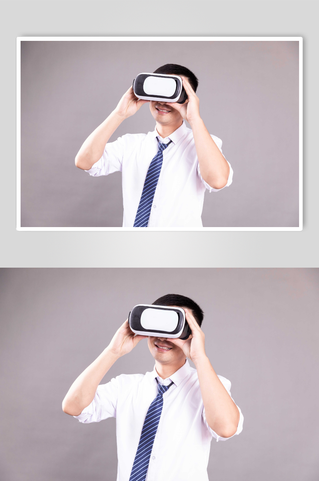 VR游戏商务男士虚拟现实人物摄影图片素材