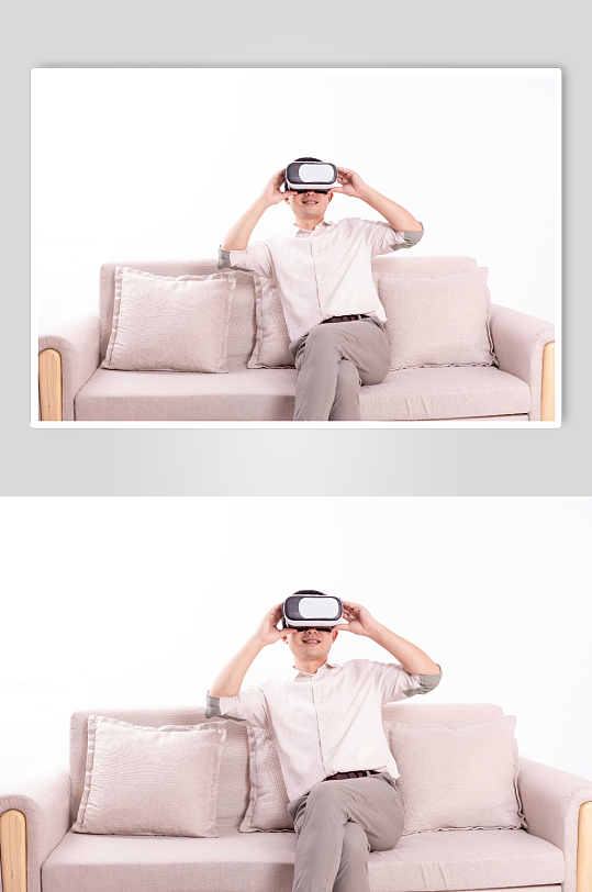 沙發(fā)vr智能科技虛擬現(xiàn)實人物攝影圖片