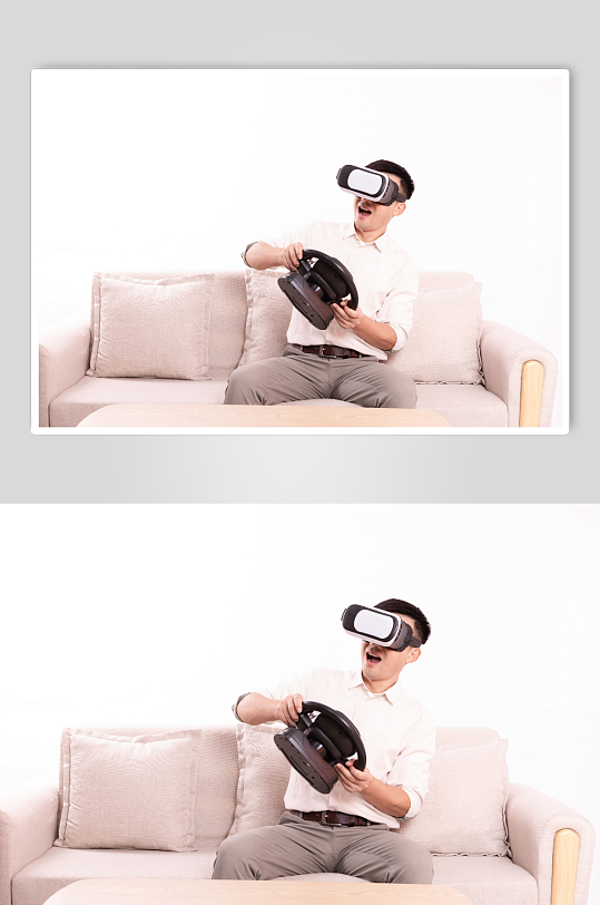 VR虚拟现实游戏人物摄影图片