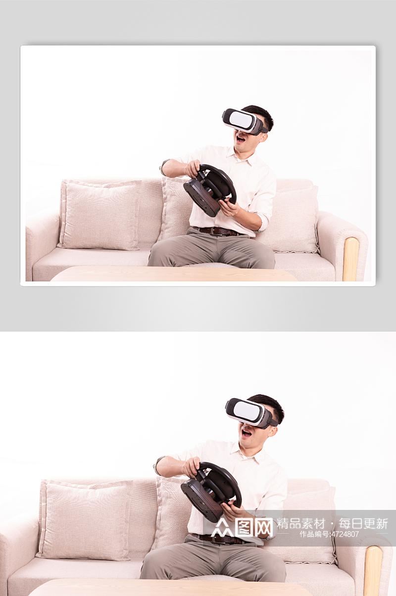 VR虚拟现实游戏人物摄影图片素材