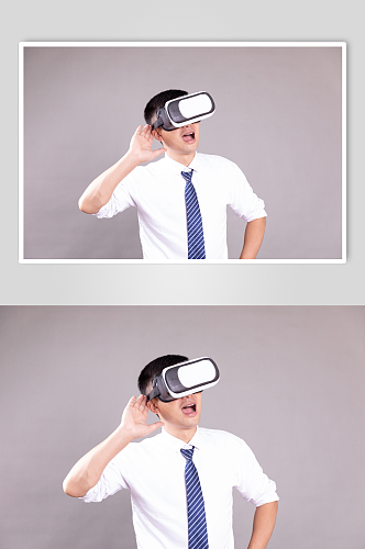 VR虚拟现实商务人物摄影图片