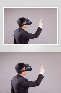 点击VR虚拟商务人物摄影图片