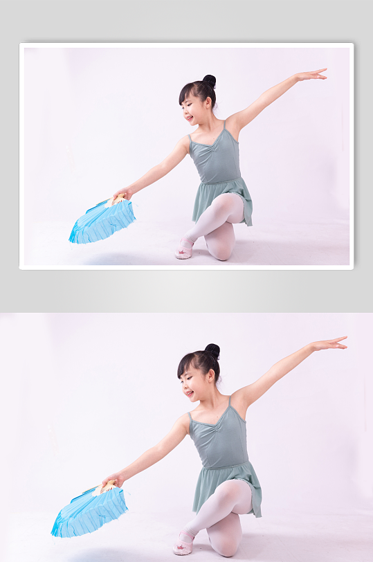 跳舞的小女孩摄影图-众图网