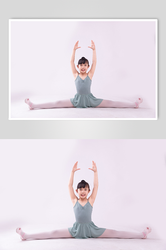 跳舞的小女孩摄影图-众图网