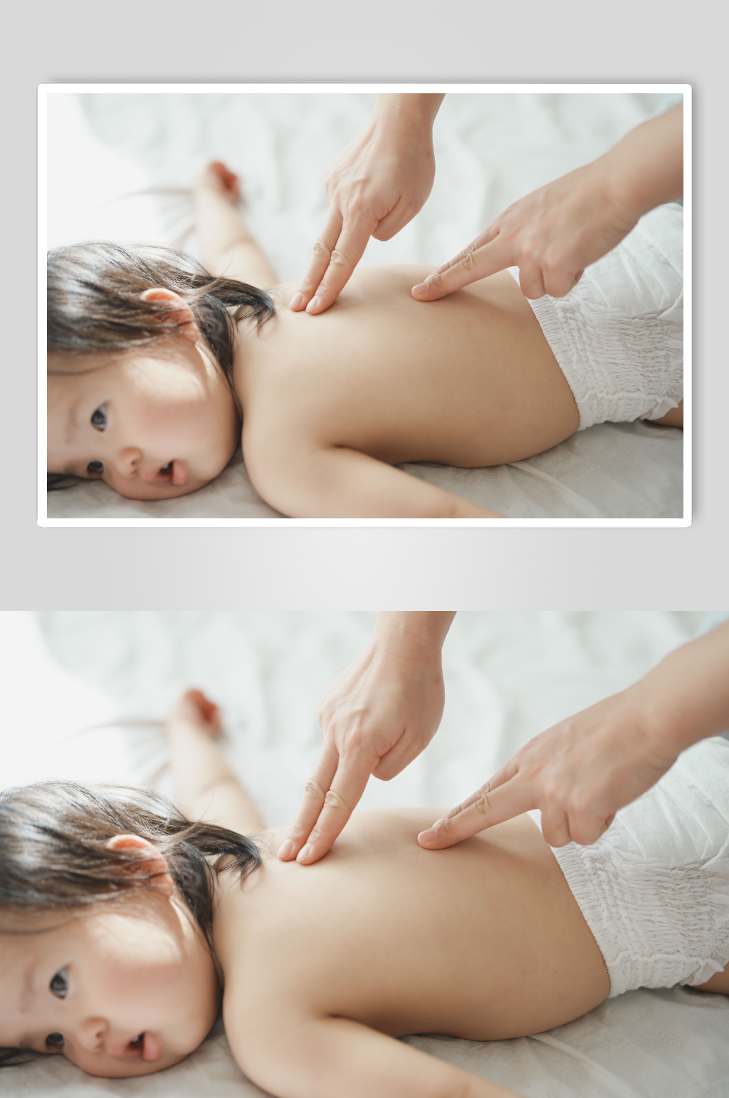 婴幼儿推拿按摩摄影图素材