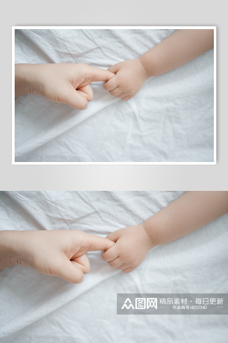 温馨婴幼儿手部特写摄影图片素材