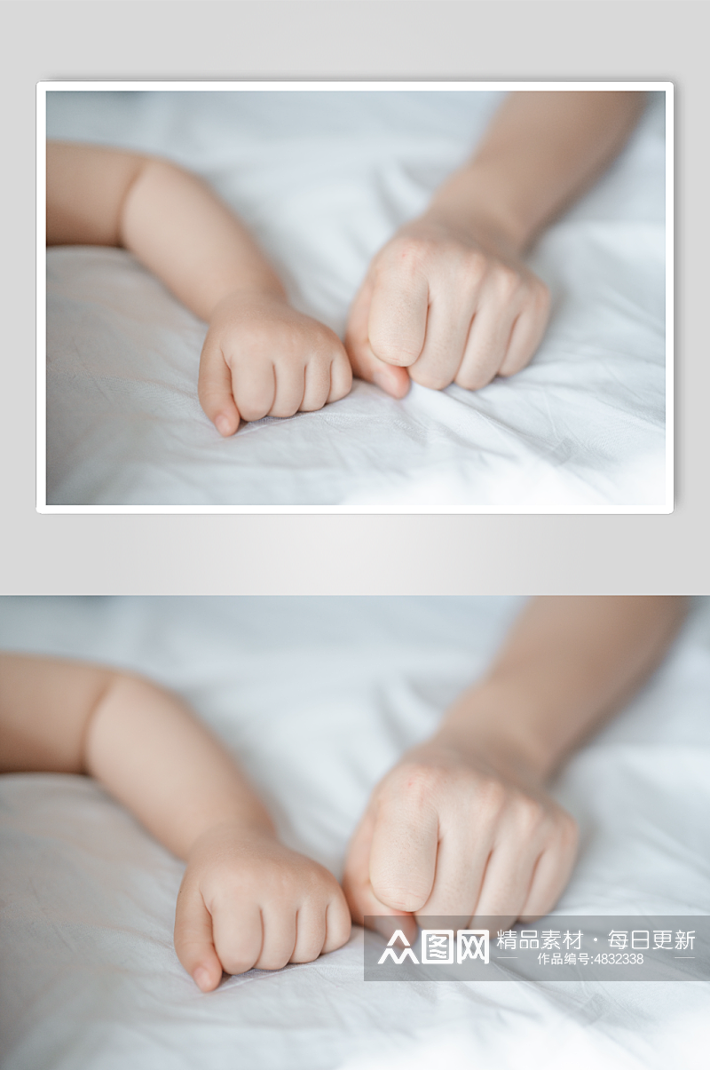 温馨婴幼儿手部摄影图片素材