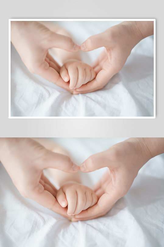 温馨婴幼儿手部摄影图片-众图网