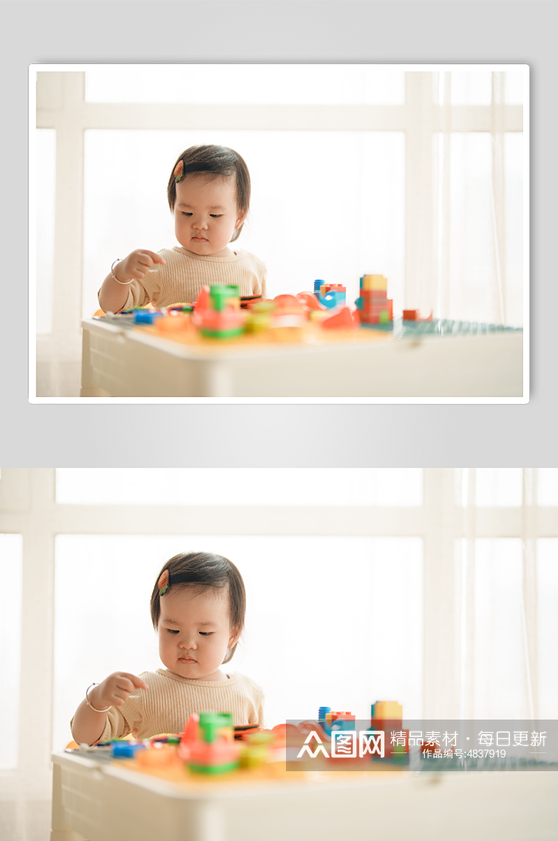 玩玩具婴幼儿早教摄影图素材