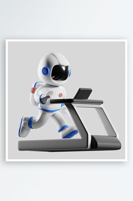 立体卡通宇航员模型-众图网