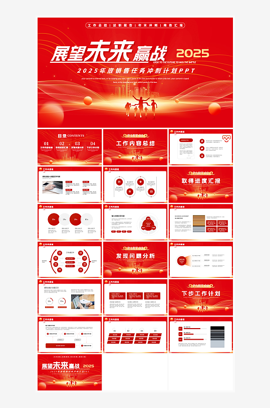 2025年终总结工作汇报ppt