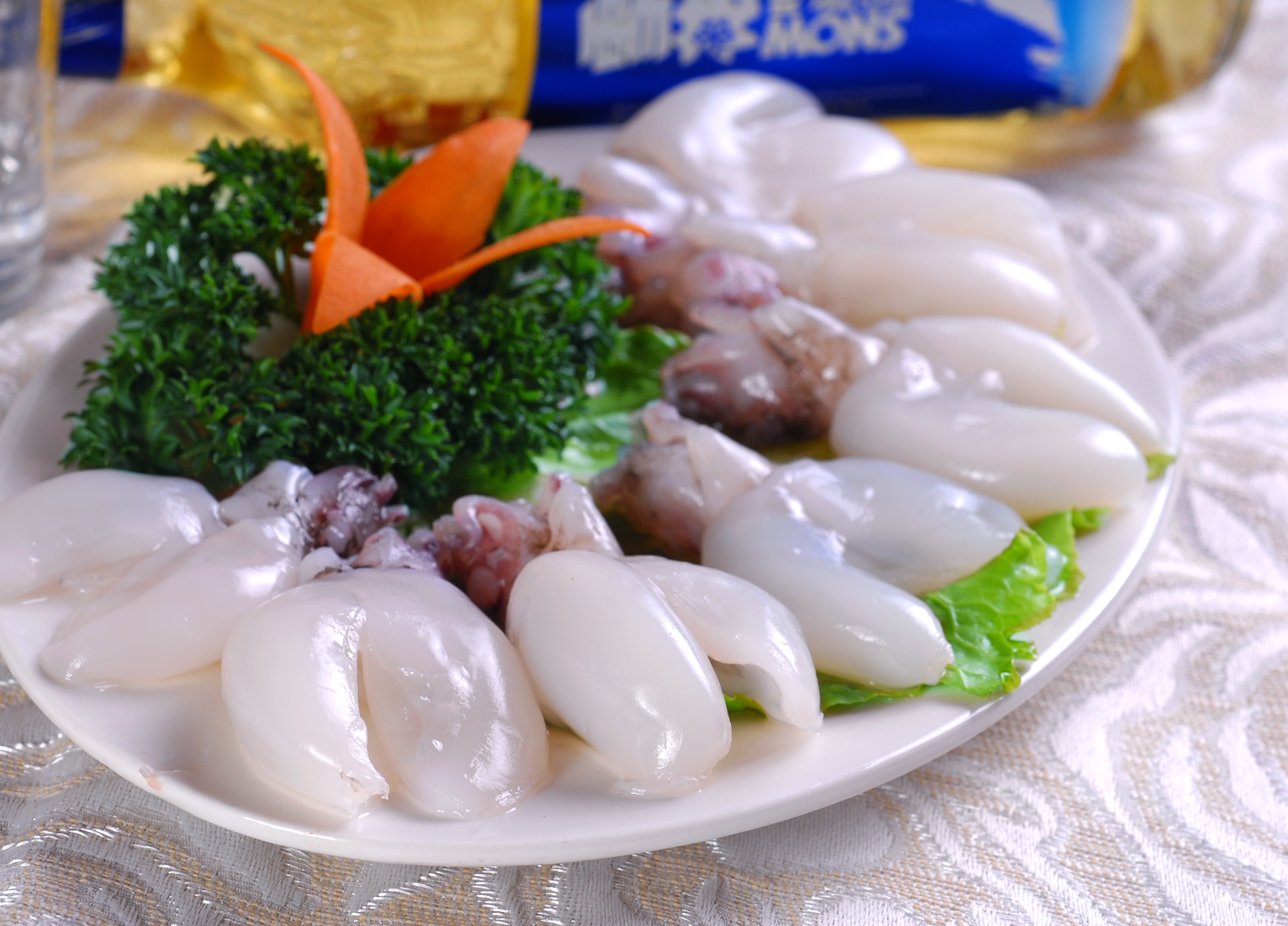 墨鱼仔海鲜美食高清摄影图素材