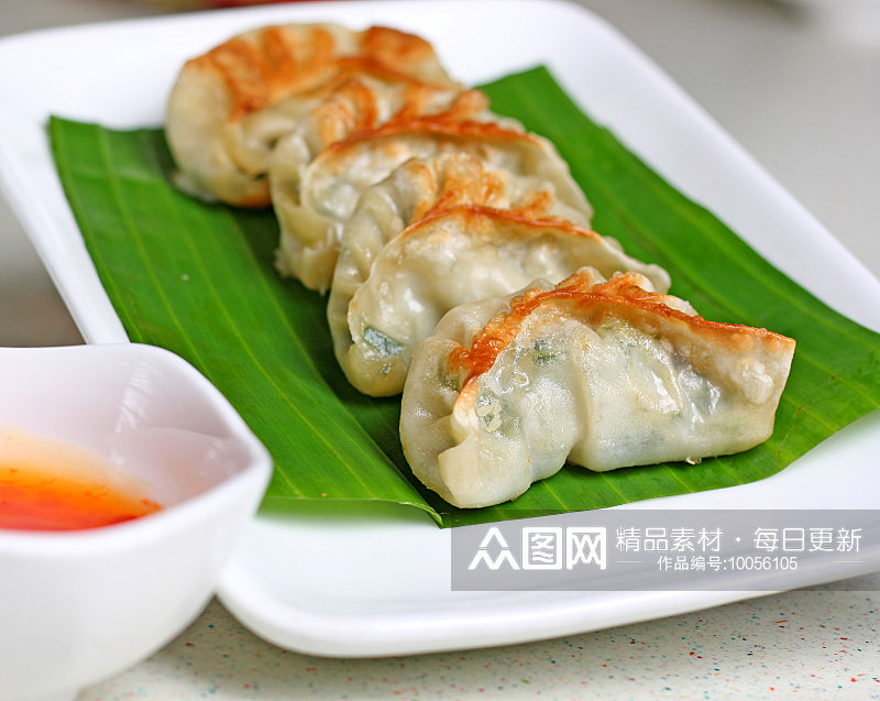 水饺煎饺美食高清摄影图素材