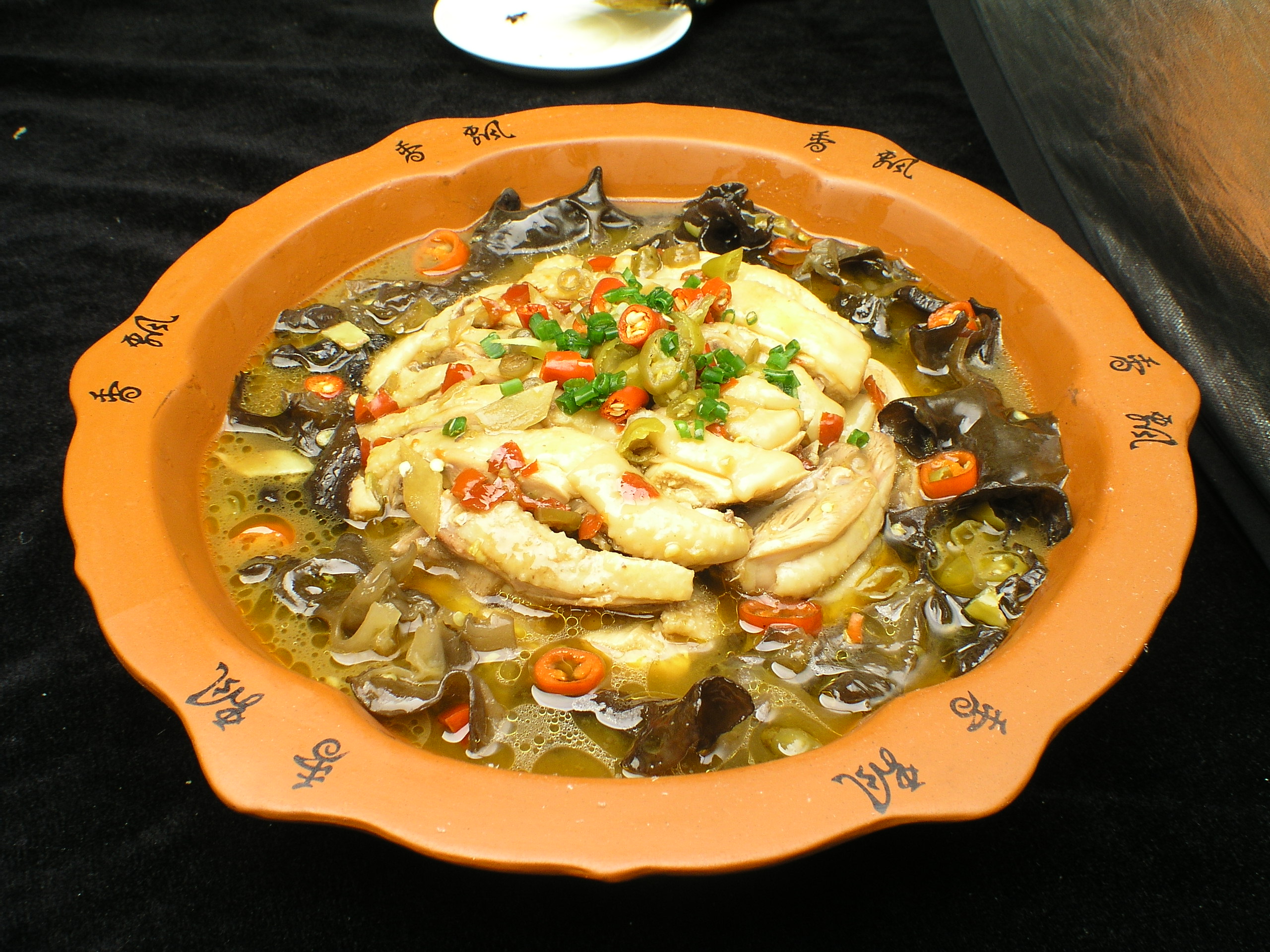 浏阳酸辣鸡美食高清摄影图素材