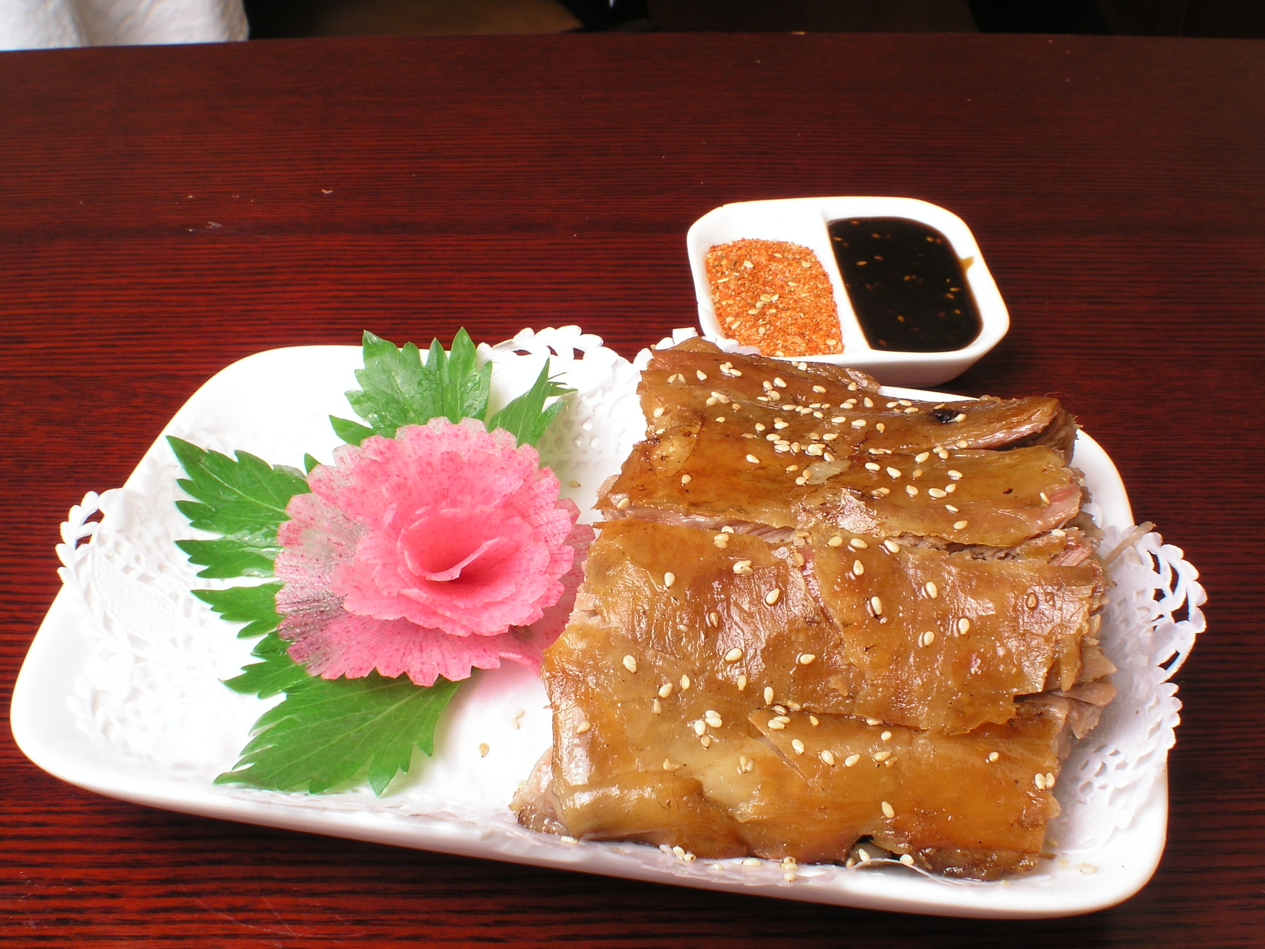 烤羊背脊美食高清摄影图素材