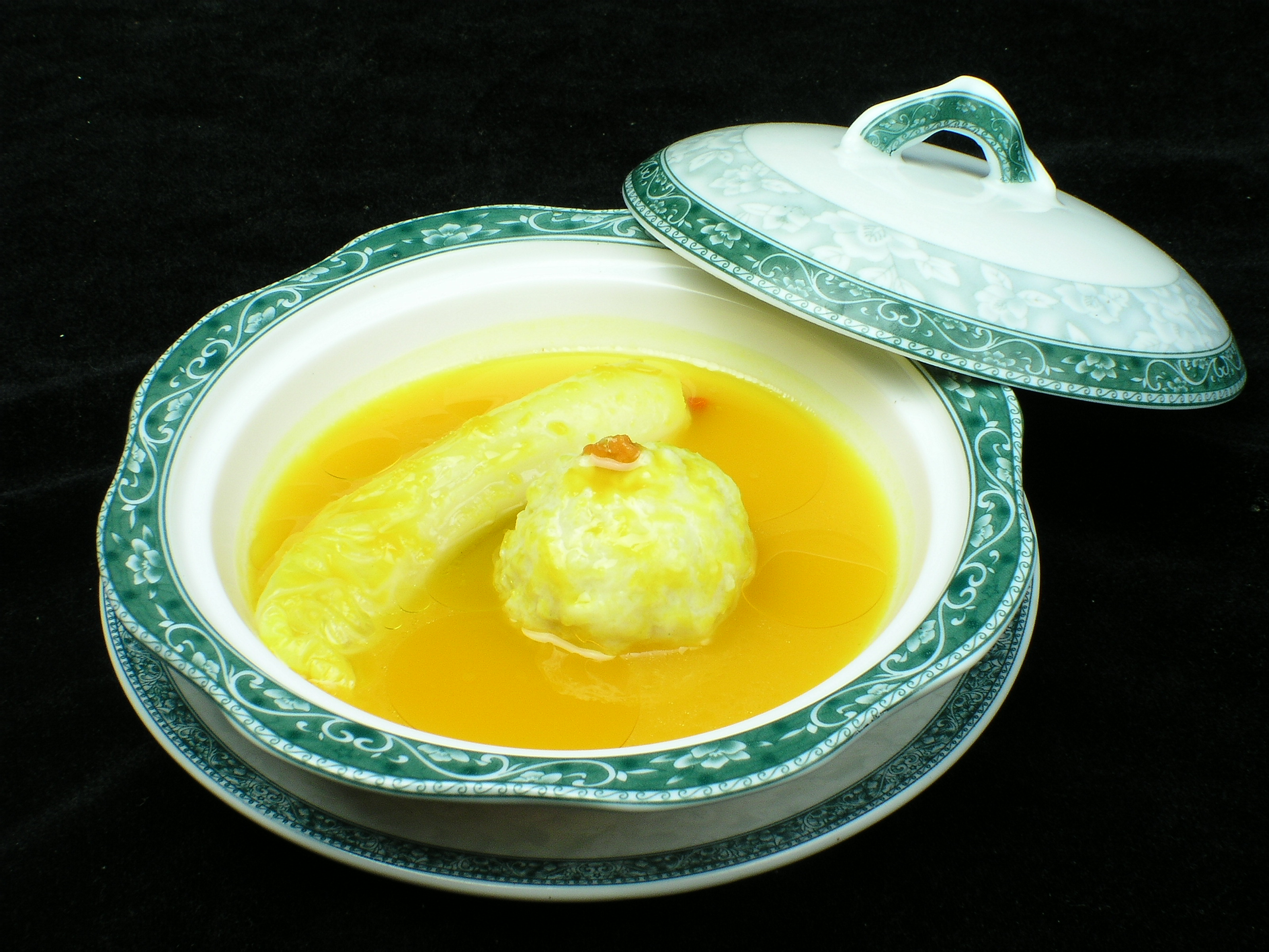 金汤鱼蓉美食高清摄影图素材