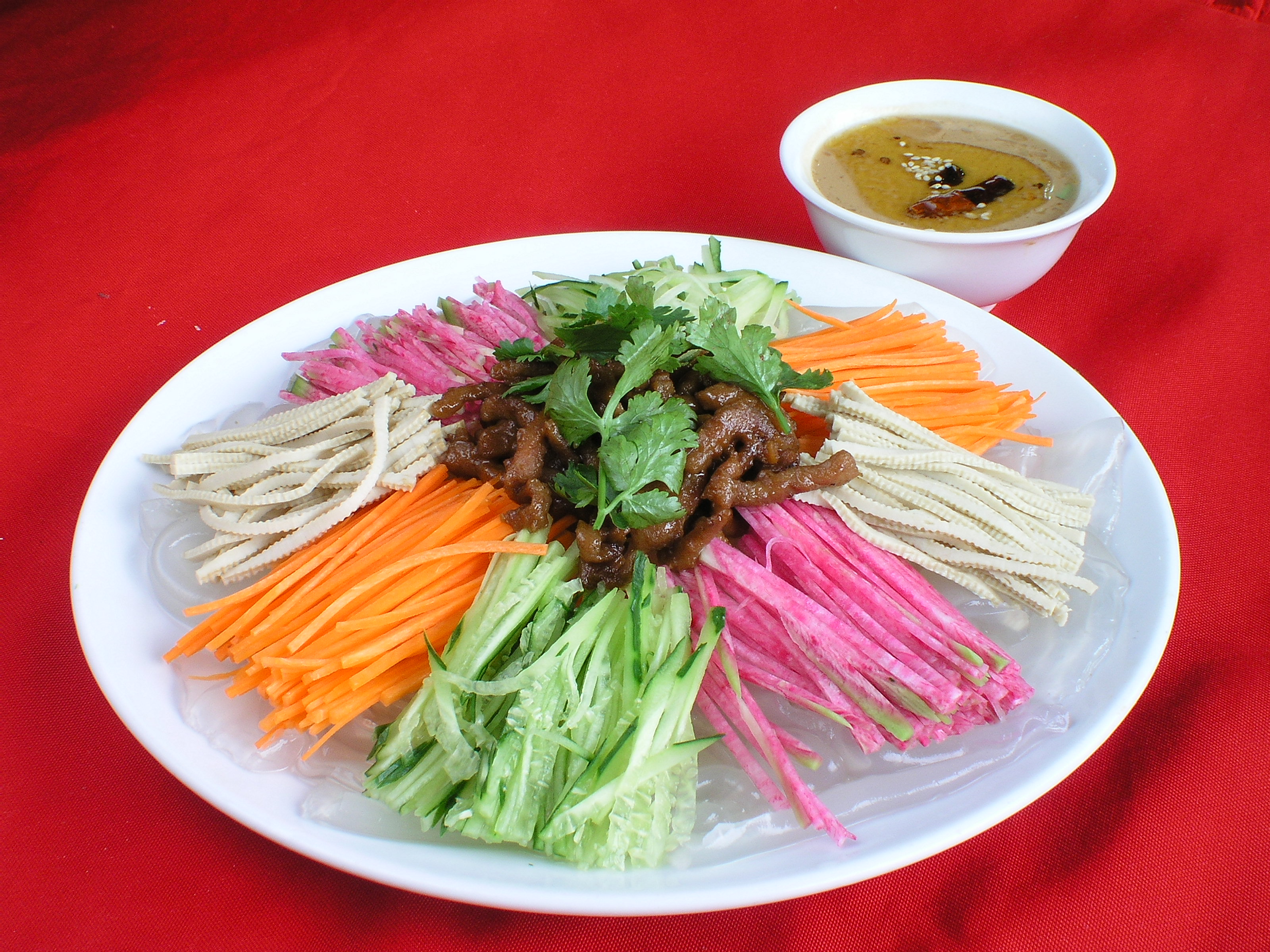 东北大拉皮美食高清摄影图素材