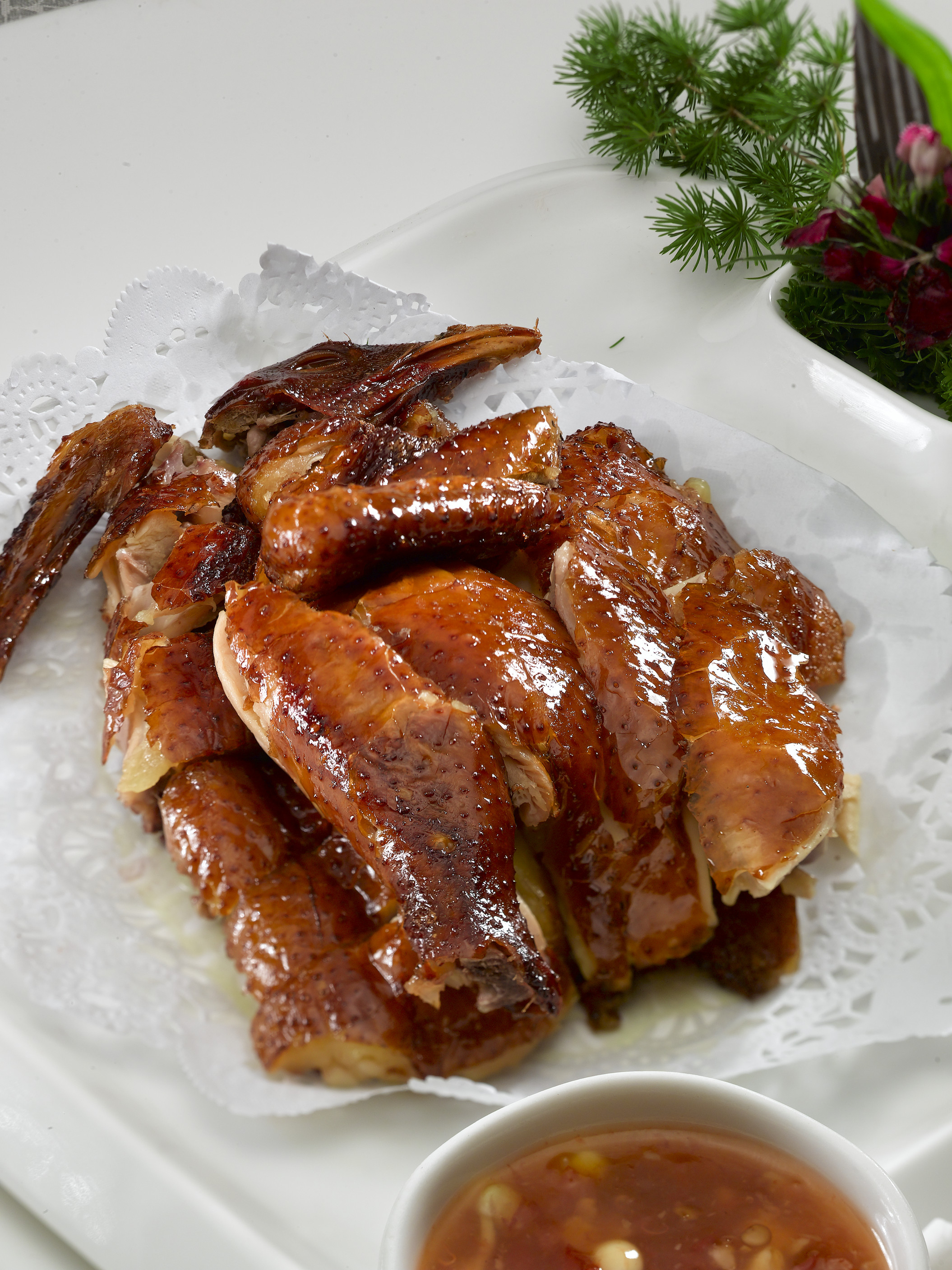 当红脆皮鸡元半只美食高清摄影图素材