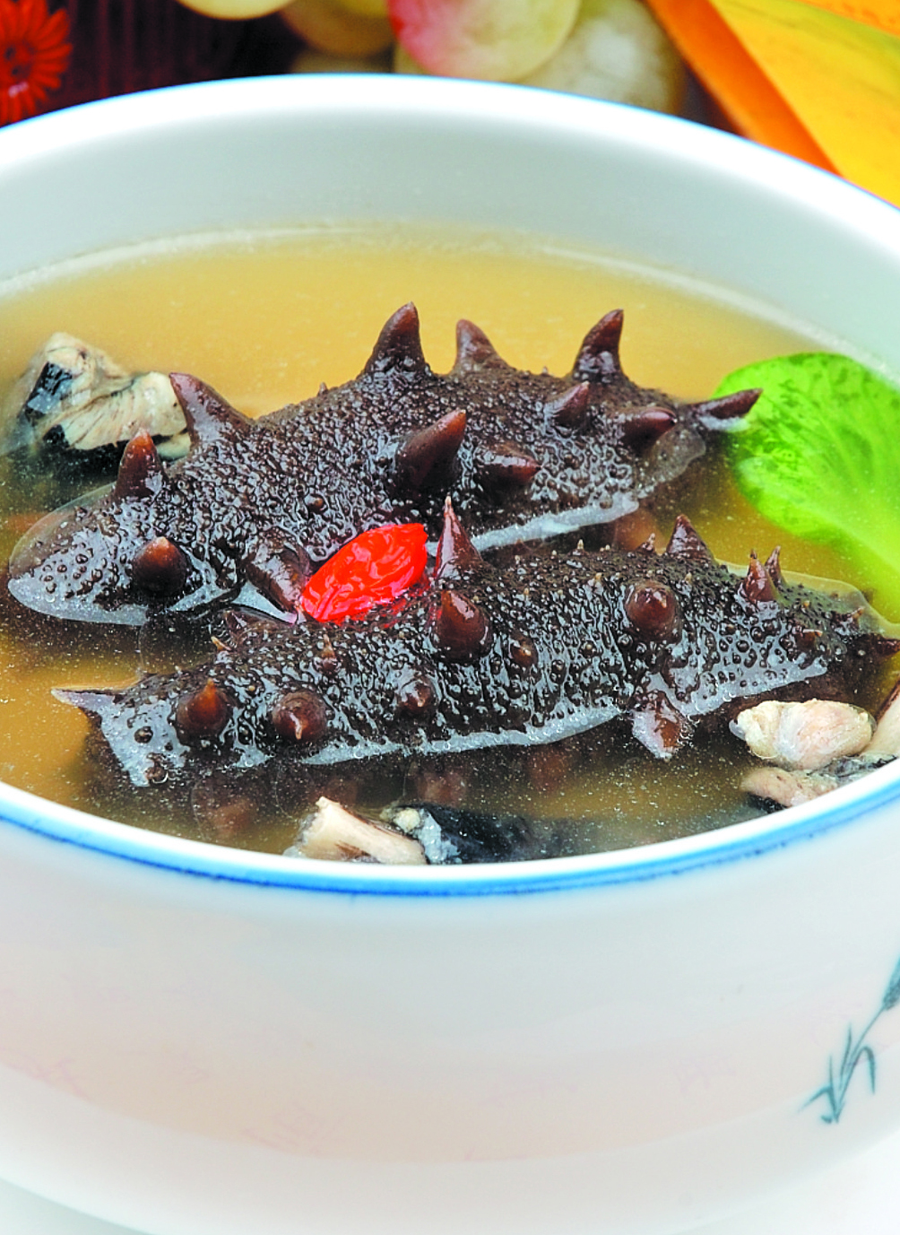 乌鸡海参汤美食高清摄影图素材