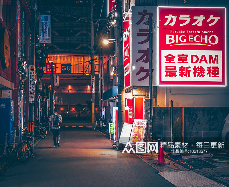 日本大阪风景建筑素材