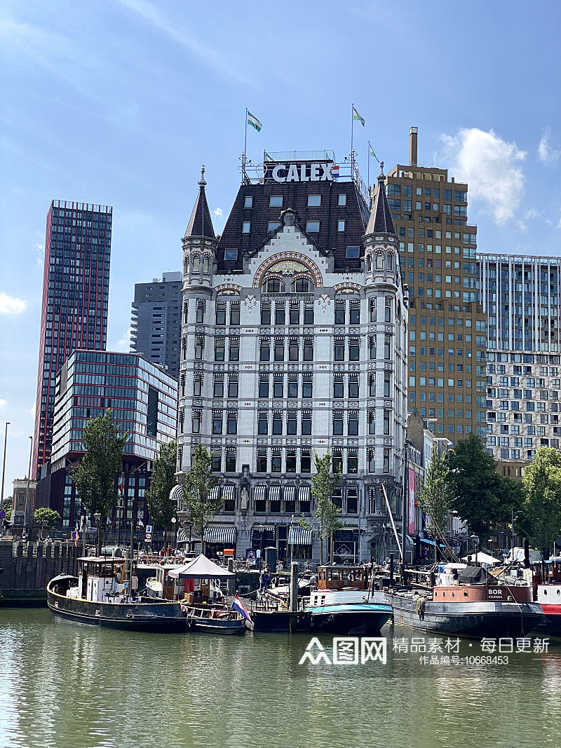 荷兰鹿特丹城市风景摄影图素材