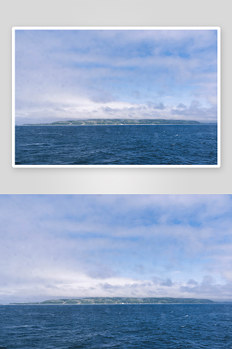 蓝色大海摄影图蓝天白云