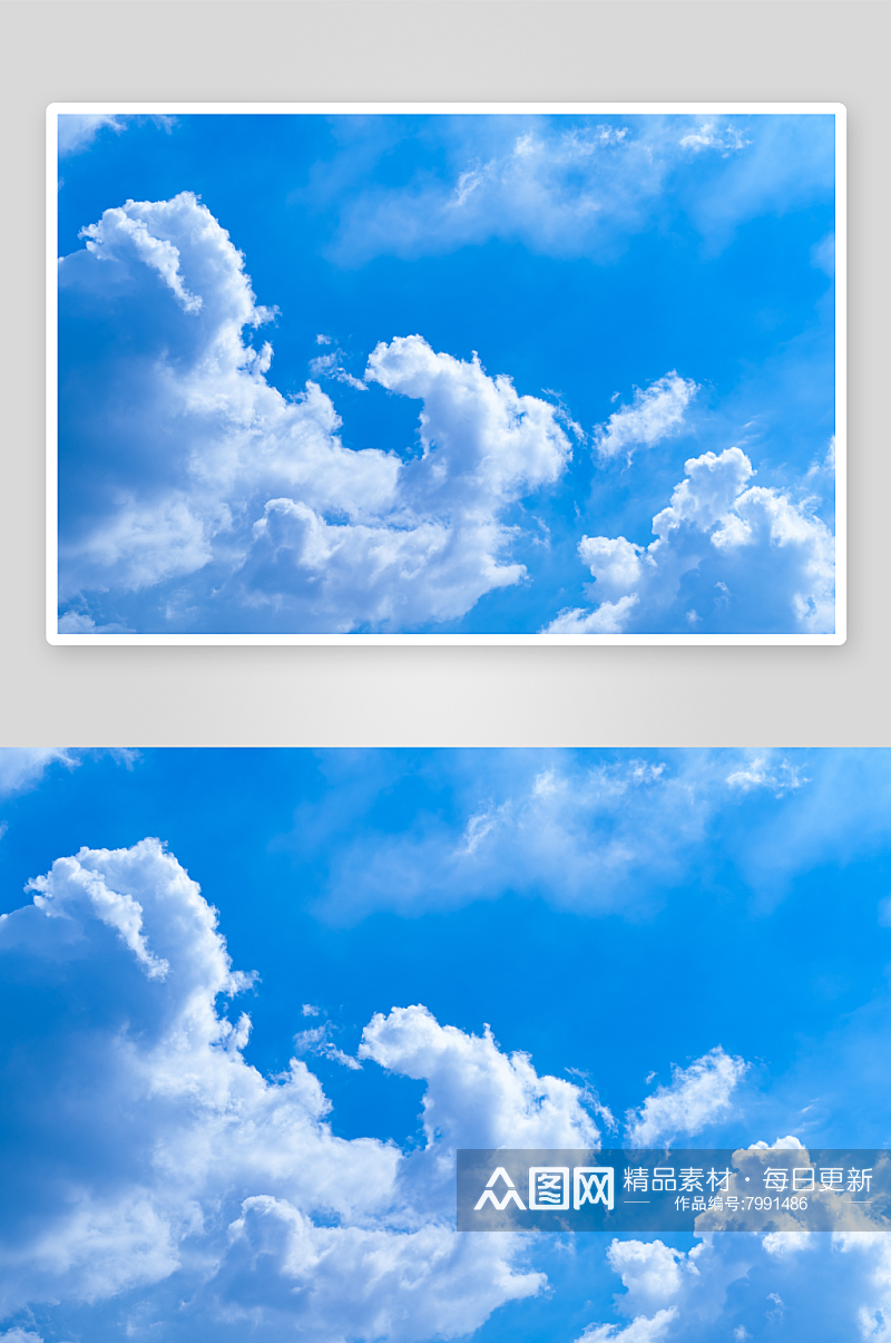 蓝天白云拍摄摄影图素材