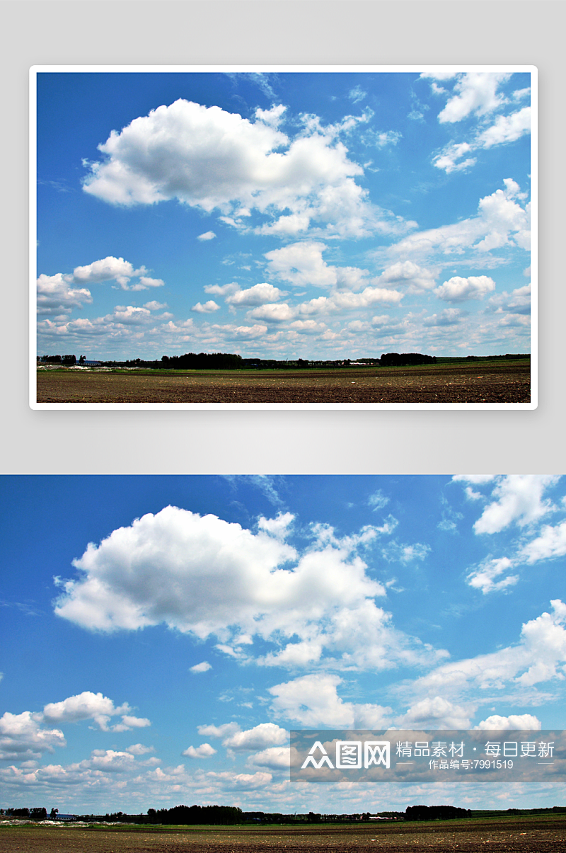 蓝天白云拍摄背景图素材