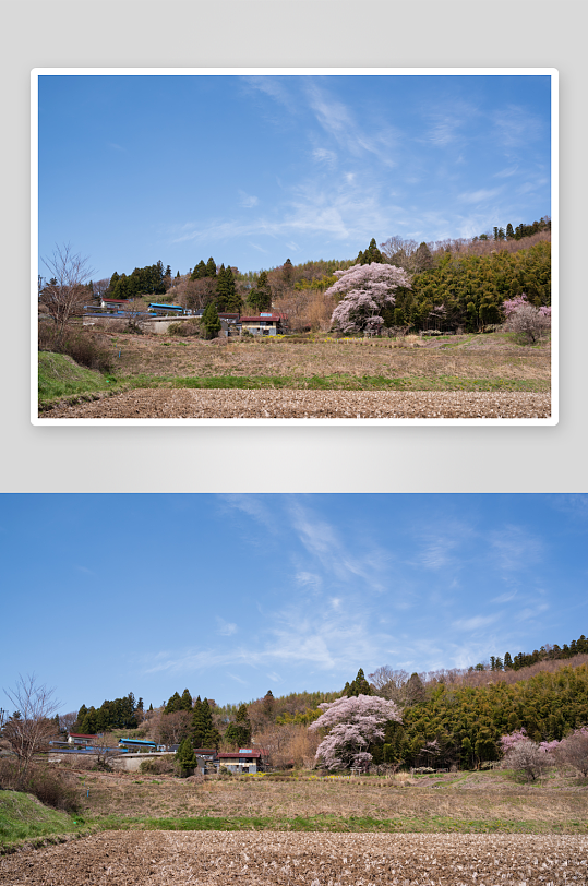 自然风光山川蓝天白云高清摄影图