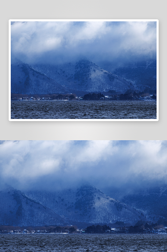 自然风光山川蓝天白云高清摄影图