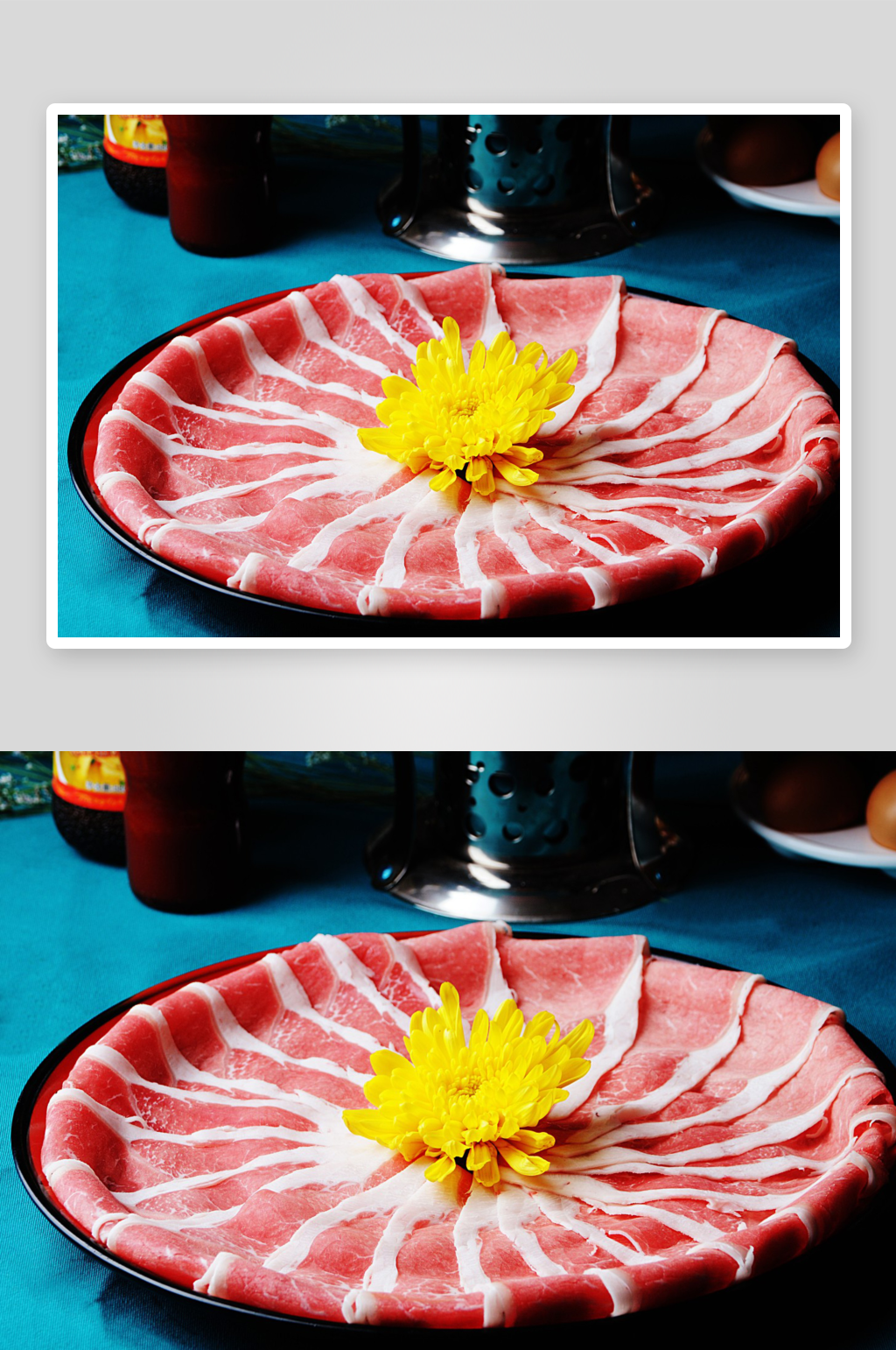 肥牛肥羊火锅配菜美食高清素材