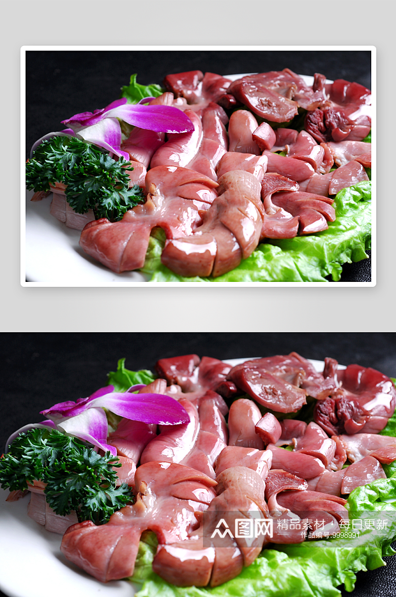猪脆肠美食高清摄影图素材