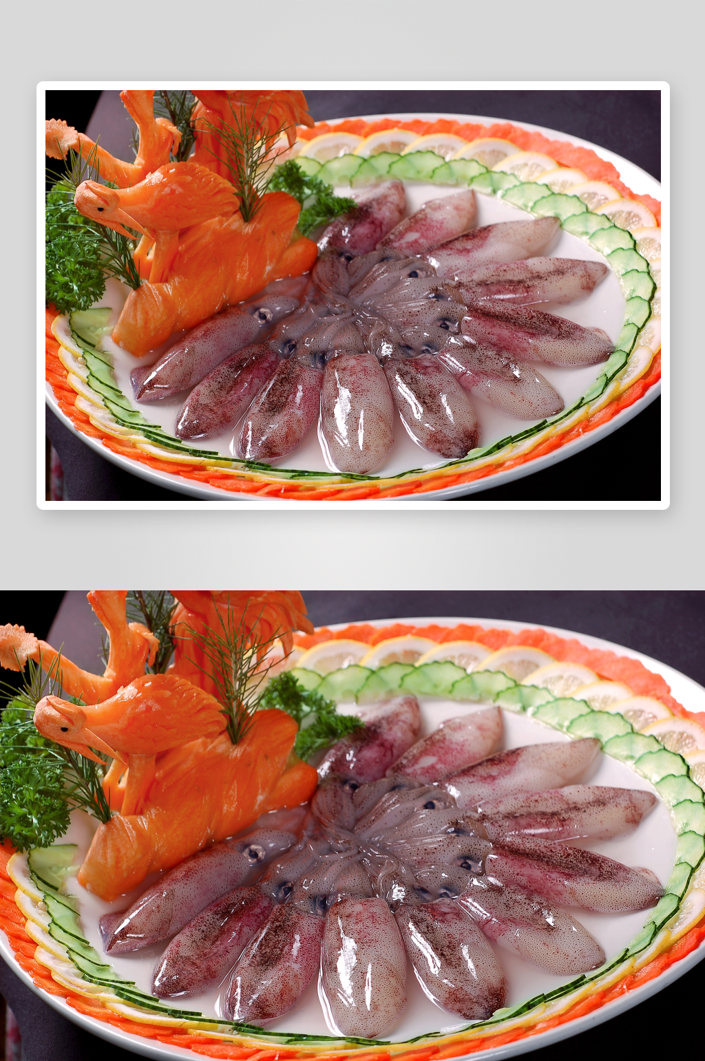 鱿鱼海鲜美食高清摄影图素材