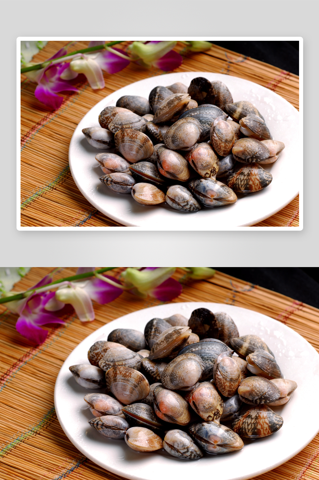 花蛤海鲜美食高清摄影图素材