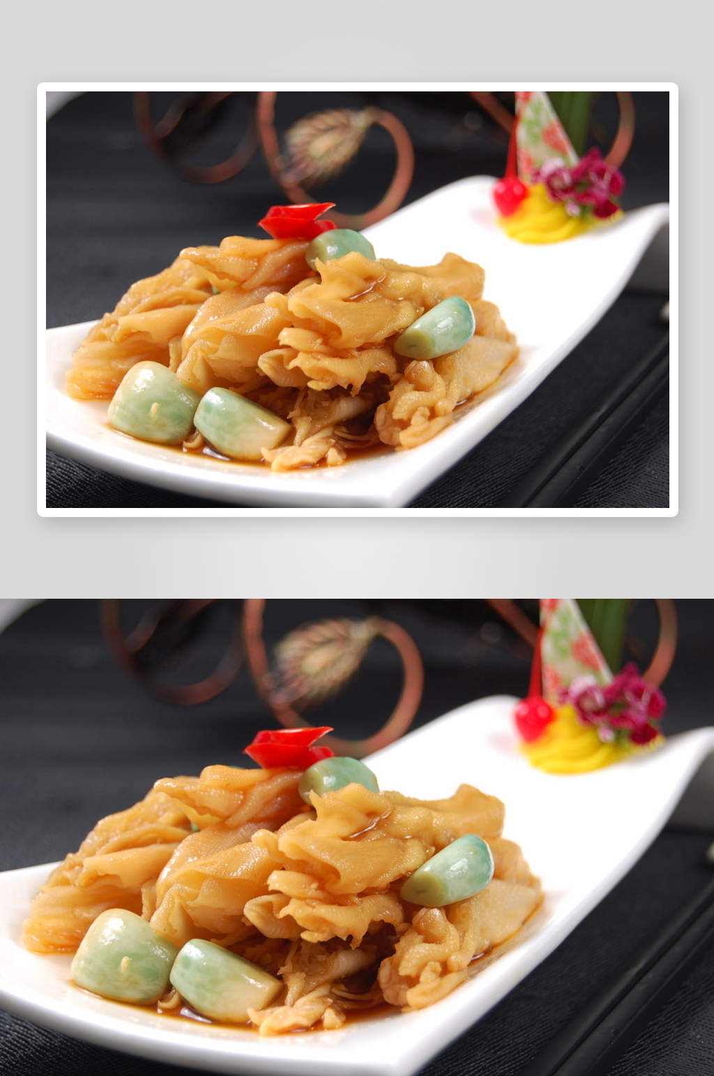 腊八蒜泡鸭掌美食高清摄影图素材