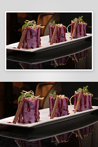 紫薯山药美食高清摄影图