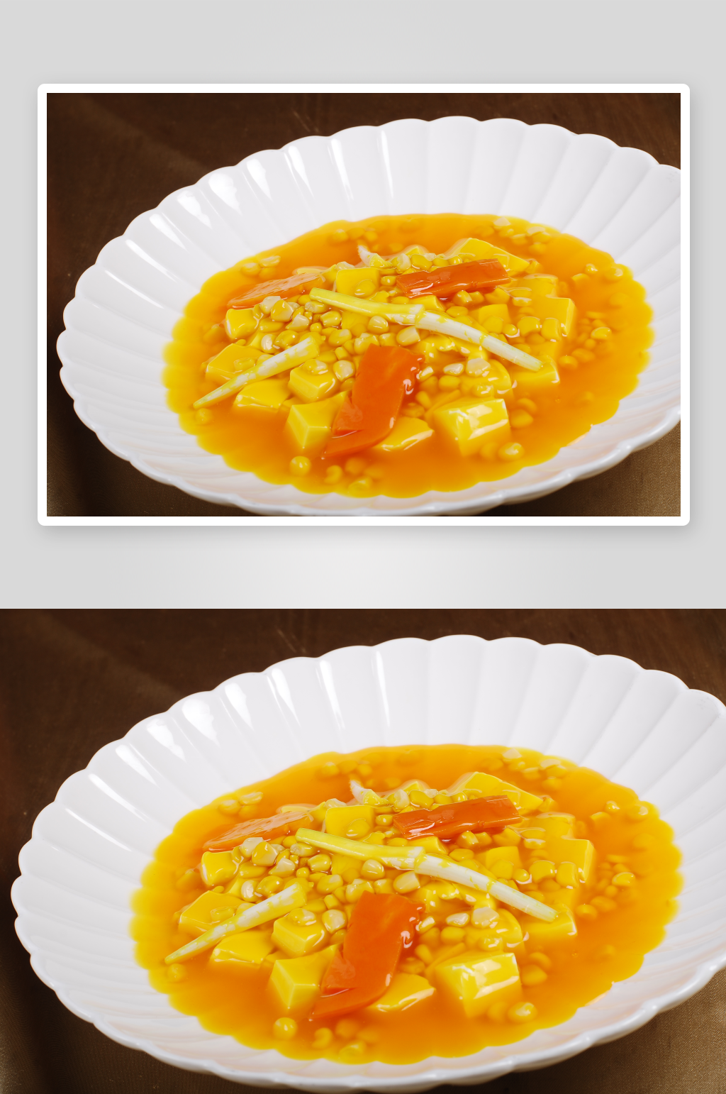 瓜蓉烩豆腐高清摄影图素材