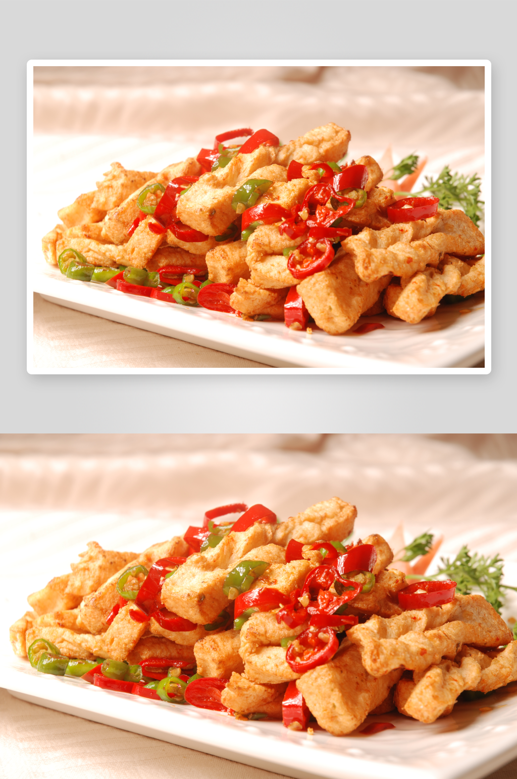 椒香香豆腐高清摄影图素材