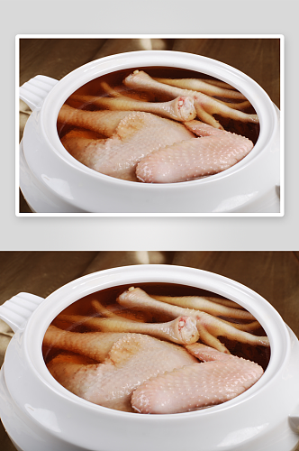 清炖土鸡汤美食高清摄影图