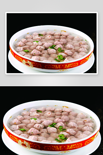 清汆丸子4美食高清摄影图