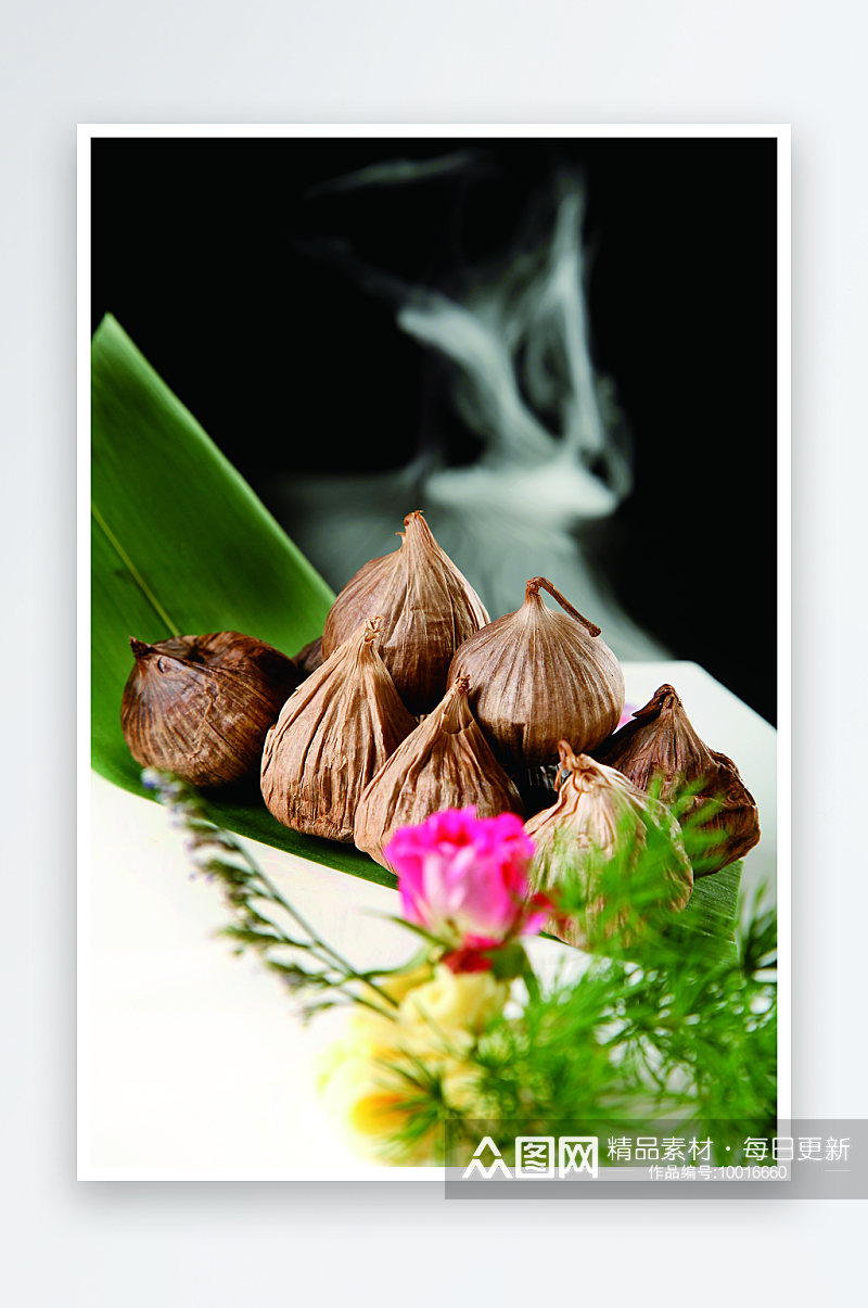 日本黑蒜9美食高清摄影图素材