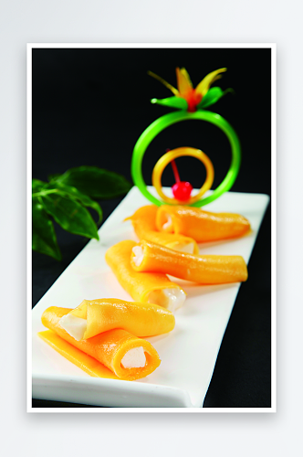 海南芒果酱雪鱼5美食高清摄影图