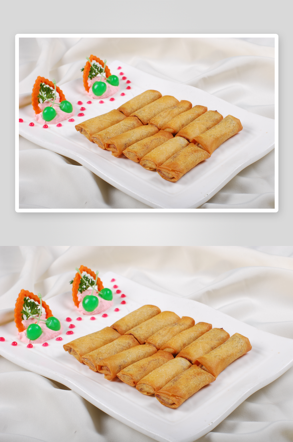 美味小春卷美食高清摄影图素材