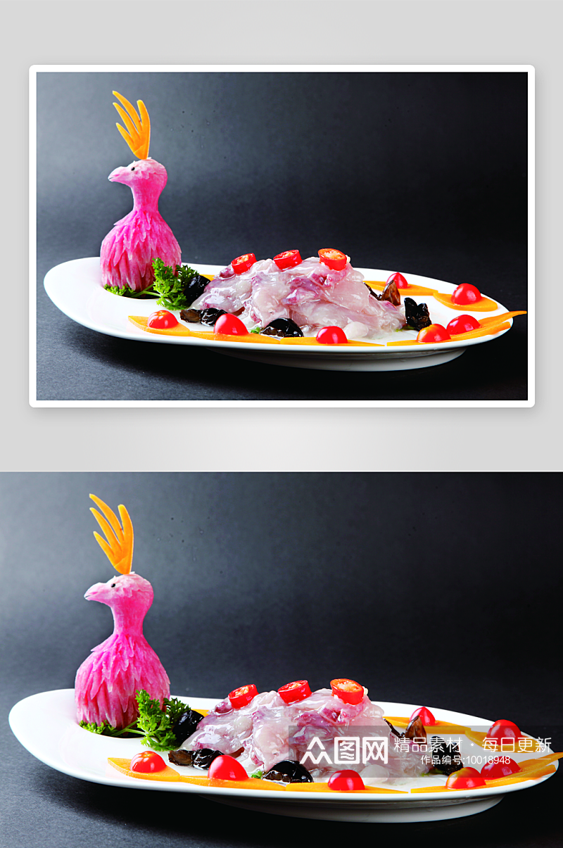 孔雀鱼柳2美食高清摄影图素材