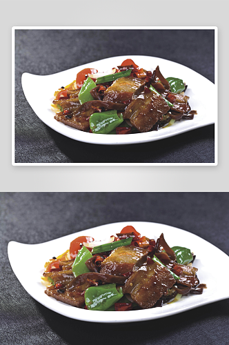 小炒肉回锅肉美食高清摄影图
