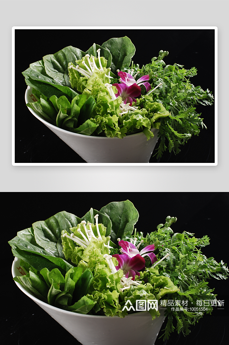 蔬菜组合火锅配菜摄影图素材