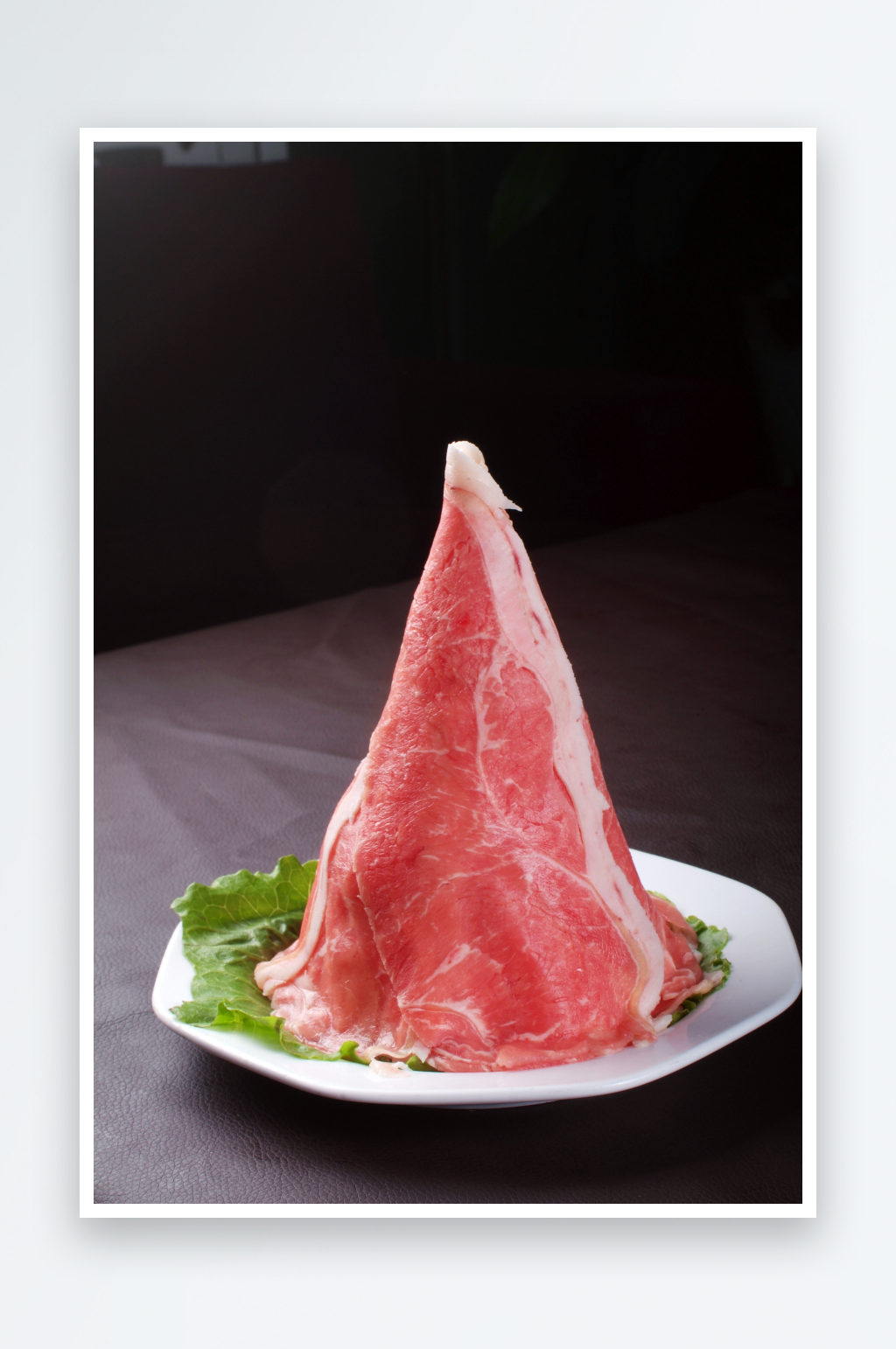 牛肉类外脊火锅配菜摄影图素材