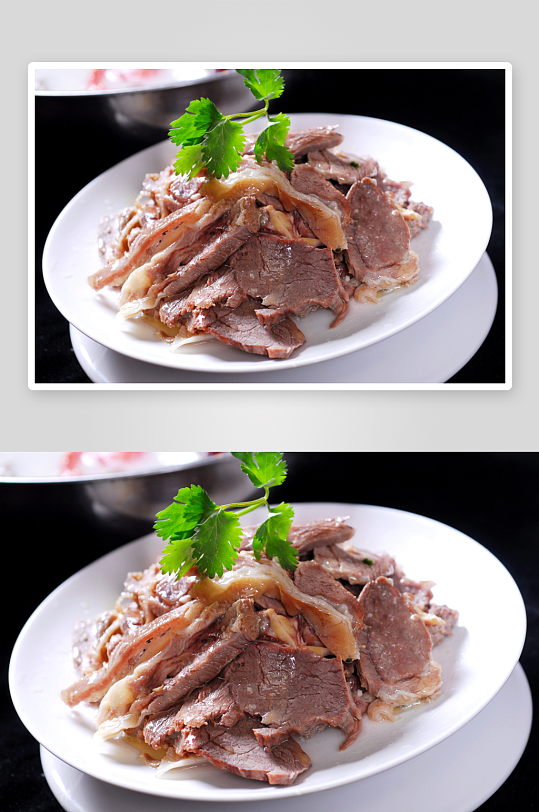 海鲜汤锅类羊肉火锅配菜摄影图