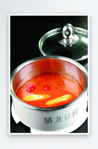番茄锅火锅配菜摄影图