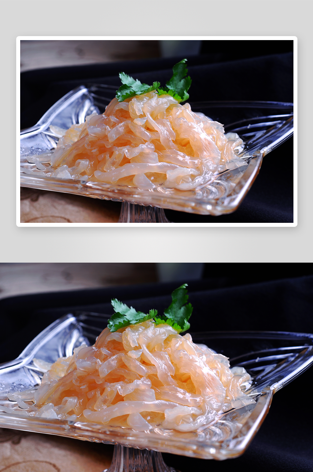 糖醋海蜇头凉菜美食摄影图素材